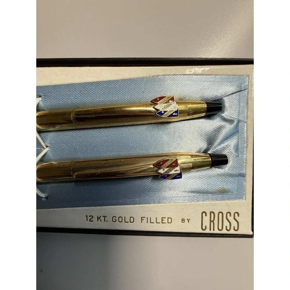 Vintage Cross 12kt Gold Filled Pen & Pencil Set 1/20 12k GF Classic Century